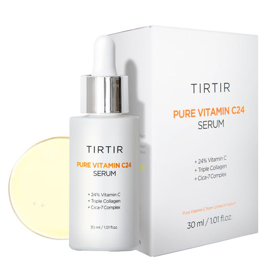 TIRTIR Pure Vitamin C 24% Face Serum – Dark Spot Remover for Sensitive Skin with Collagen Anti Aging Even out Skin Tone Non irritation tested, Wrkinkles, Korean Mild Vita C Facial Serum 1.01 Fl Oz