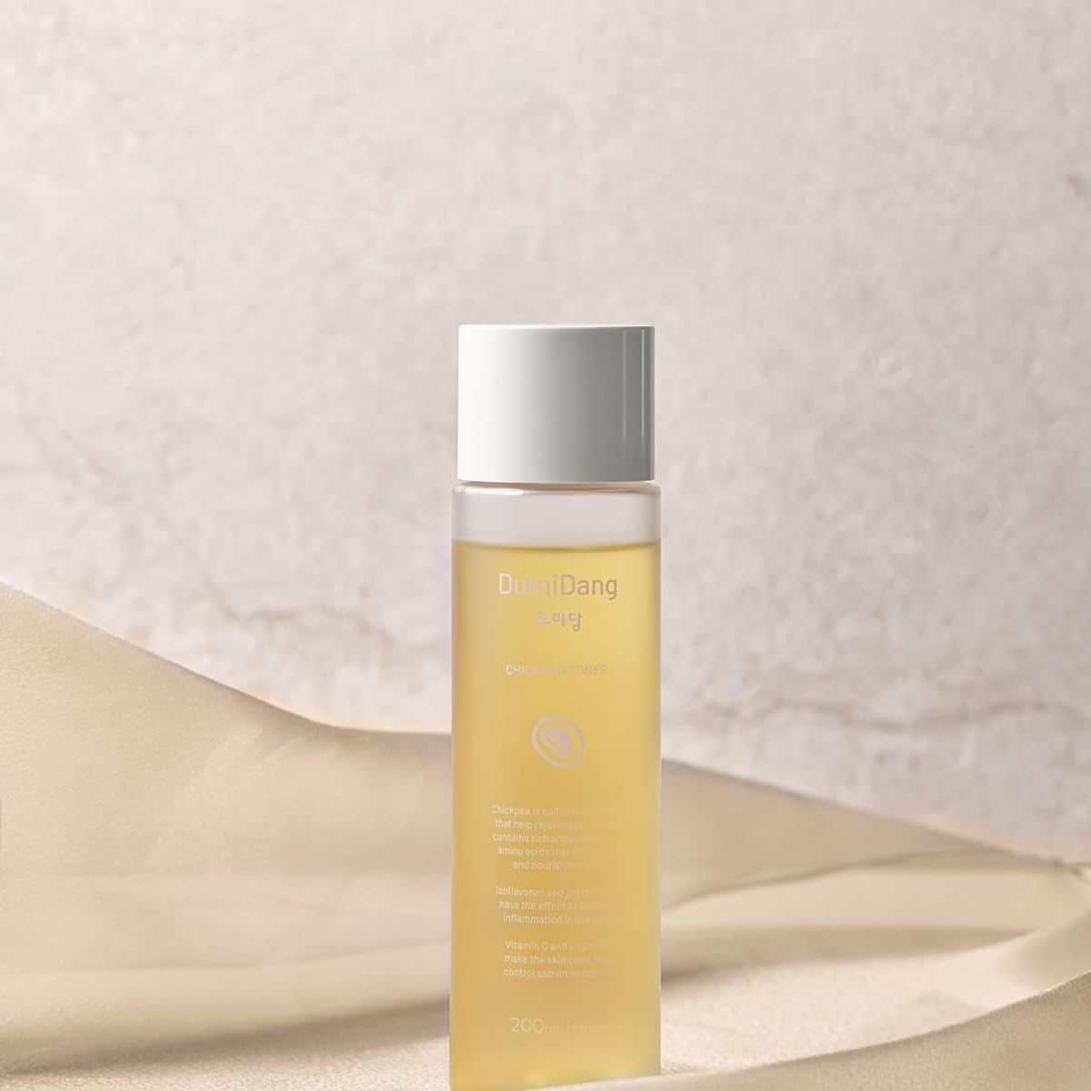 Chickpea Essence Toner - Korean Traditional Vegan Skincare Formula, Moisturizing and Anti-Aging with Fermented Chickpea Extract and 8 Types of Bean Complex, 200mL | 6.75fl.oz.