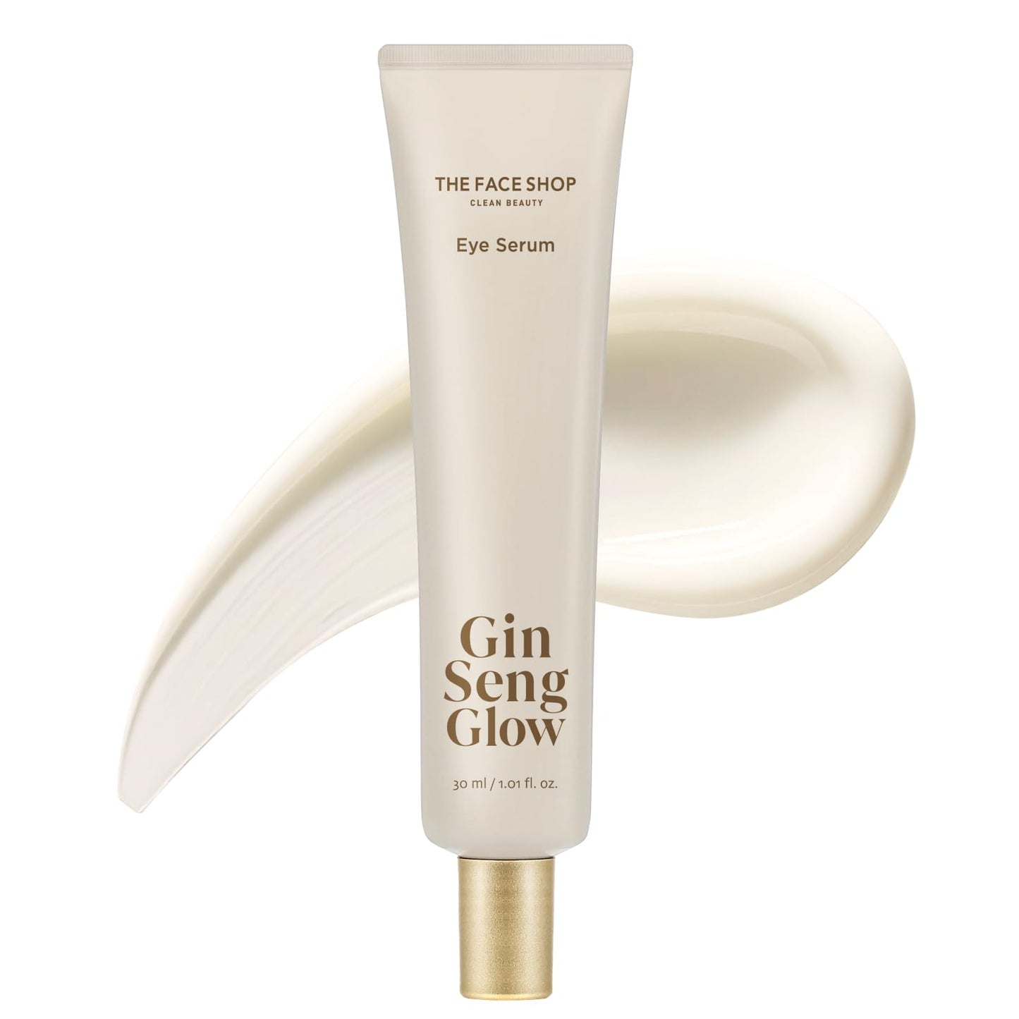 The Face Shop Ginseng Glow Eye Serum - Reduces Visible Dark Circles & Wrinkles, with Korean
