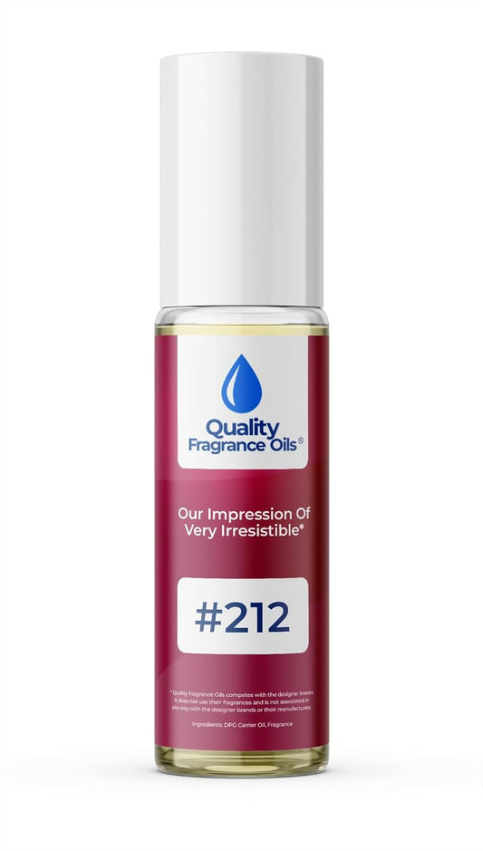 Quality Fragrance Oils' Very Irres. for Women Impression #212 | Long-Lasting Perfume Oil, Alcohol-Free, Strong Scent, 10ml Roll-On | Affordable Alternative to Designer Fragrances
