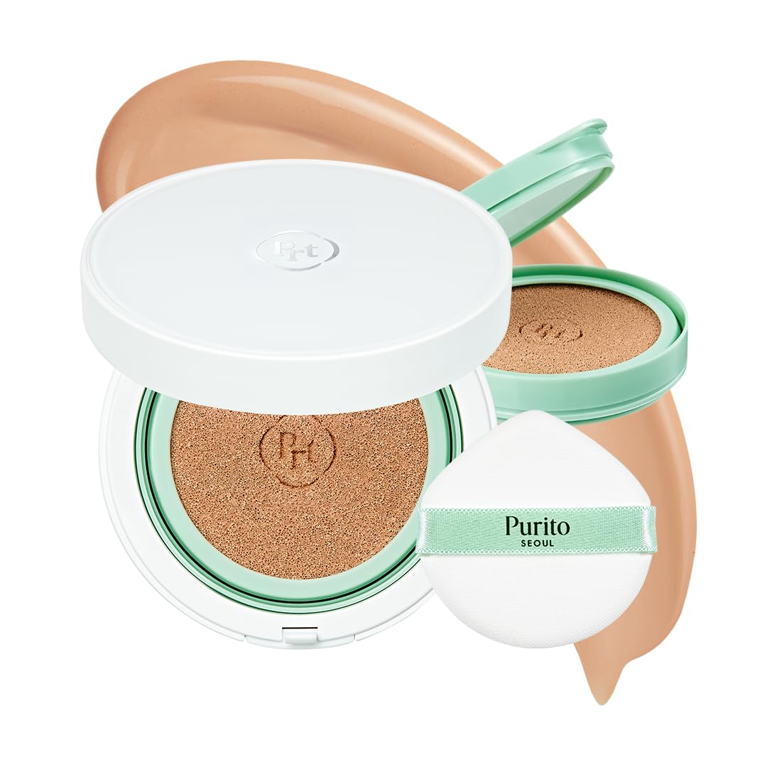 PURITO SEOUL Wonder Releaf Centella BB Cushion #23 Natural Beige, Foundation, Korean Centella