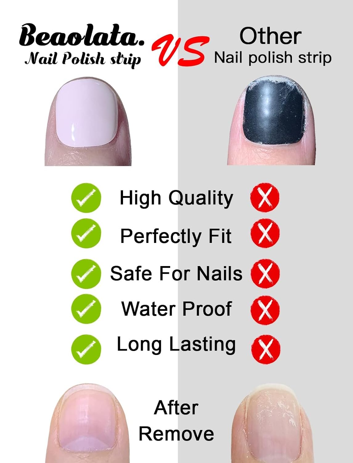 Nail Polish Strips, 32PCS Salon Quality Wraps, Long Lasting Gel Nail Stickers for Women Easy Apply& Remove (Light Blue Mint)