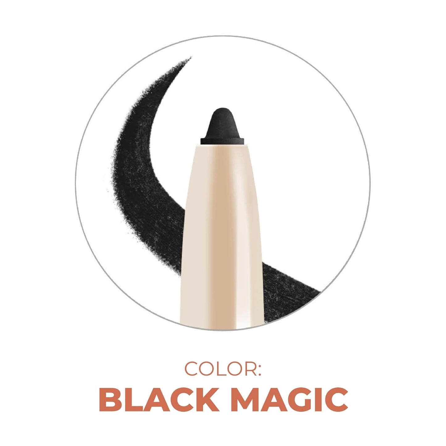 Beauty For Real I-Line 24-7 Eyeliner, Black Magic - Black Matte - Long-Wearing, Waterproof Gel Formula - Safe for Sensitive Eyes & Contact Lens Wearers - 0.01 oz