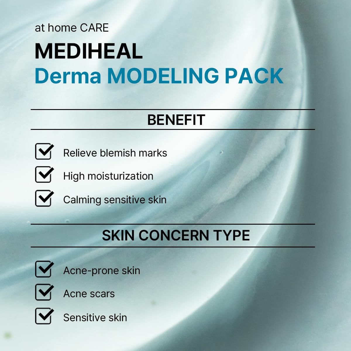 MEDIHEAL Madecassoside Derma Modeling Pack (Pack of 1), Blemish Care