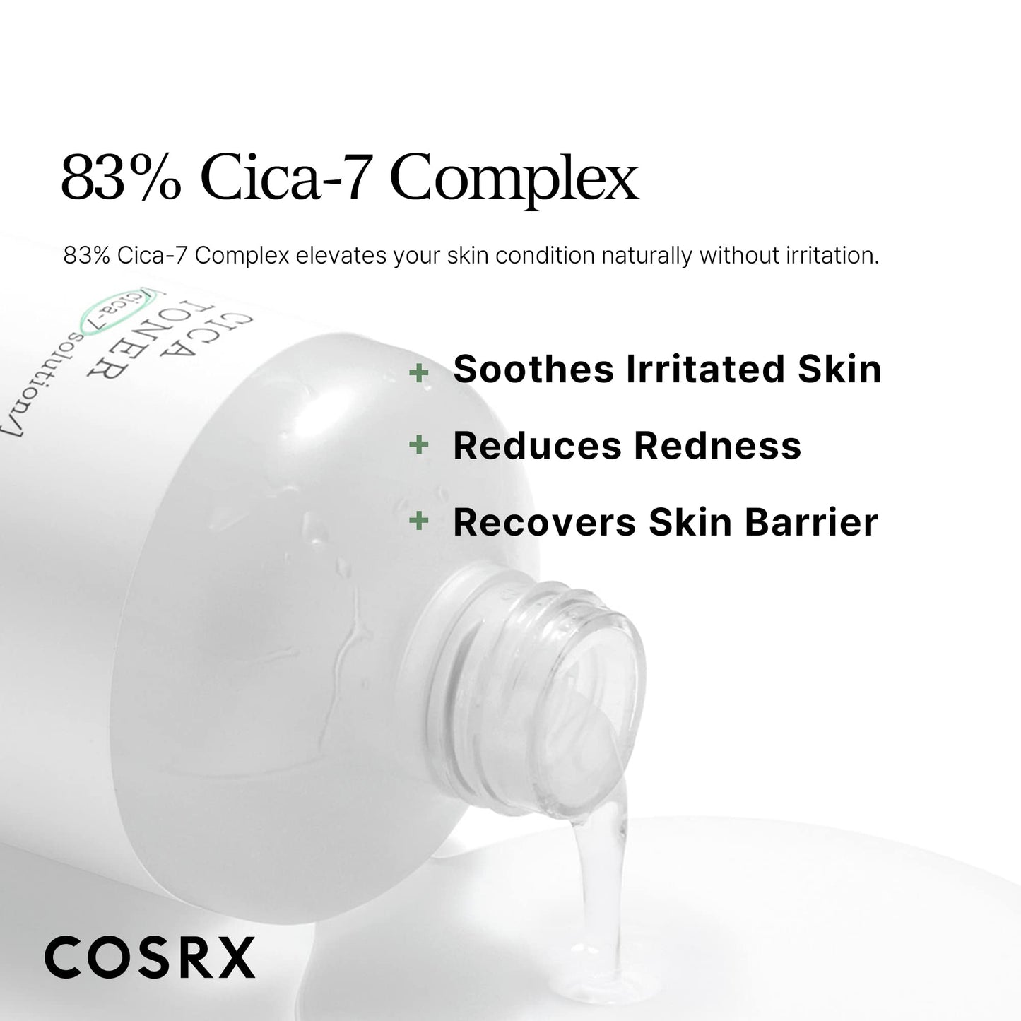 COSRX Pure Fit CICA Soothing Toner for Sensitive Skin, 5.07 fl.oz