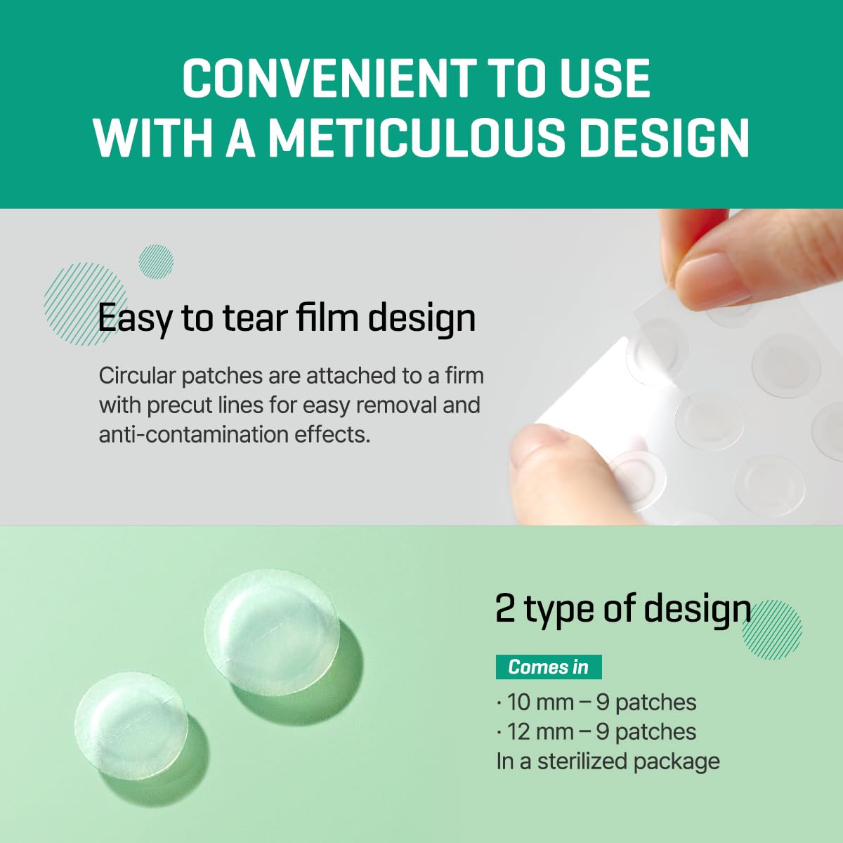 SOME BY MI 30 Days Miracle Clear Spot Patch - Pack of 5, 90 Counts, 2 Size(10mm 45Counts, 12mm