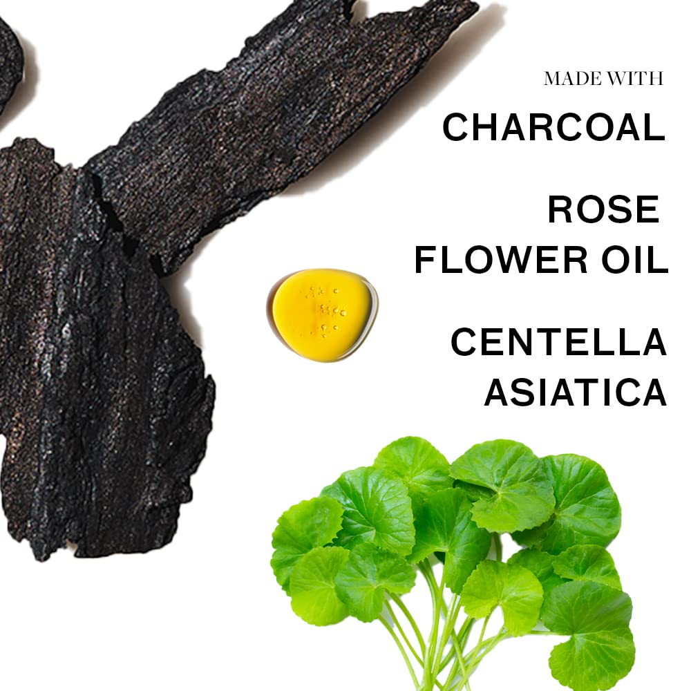 Lumin Charcoal Face Wash for Men Skincare - Daily Detox, Hydrating Face Cleanser, Removes Impurities, Exfoliates, Unclogs Pores, Controls Oil, Soothes Irritation, All Skin Types, 2 Pack