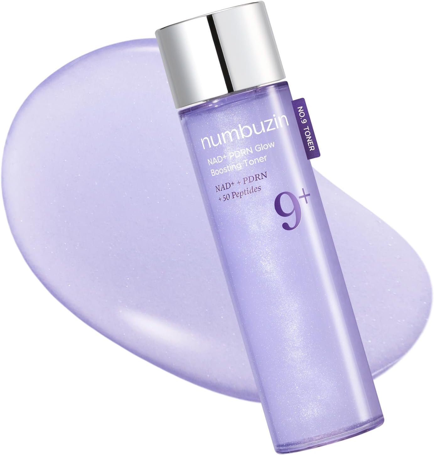 numbuzin No.9 Toner | NAD+ PDRN Glow Boosting Toner | Glowing, Firming, Hydrating, Elasticity, Wrinkles, Fine Lines, Korean Skincare | Salmon PDRN, Peptides, NAD | Essence for Dry Skin | 5.07 fl. Oz