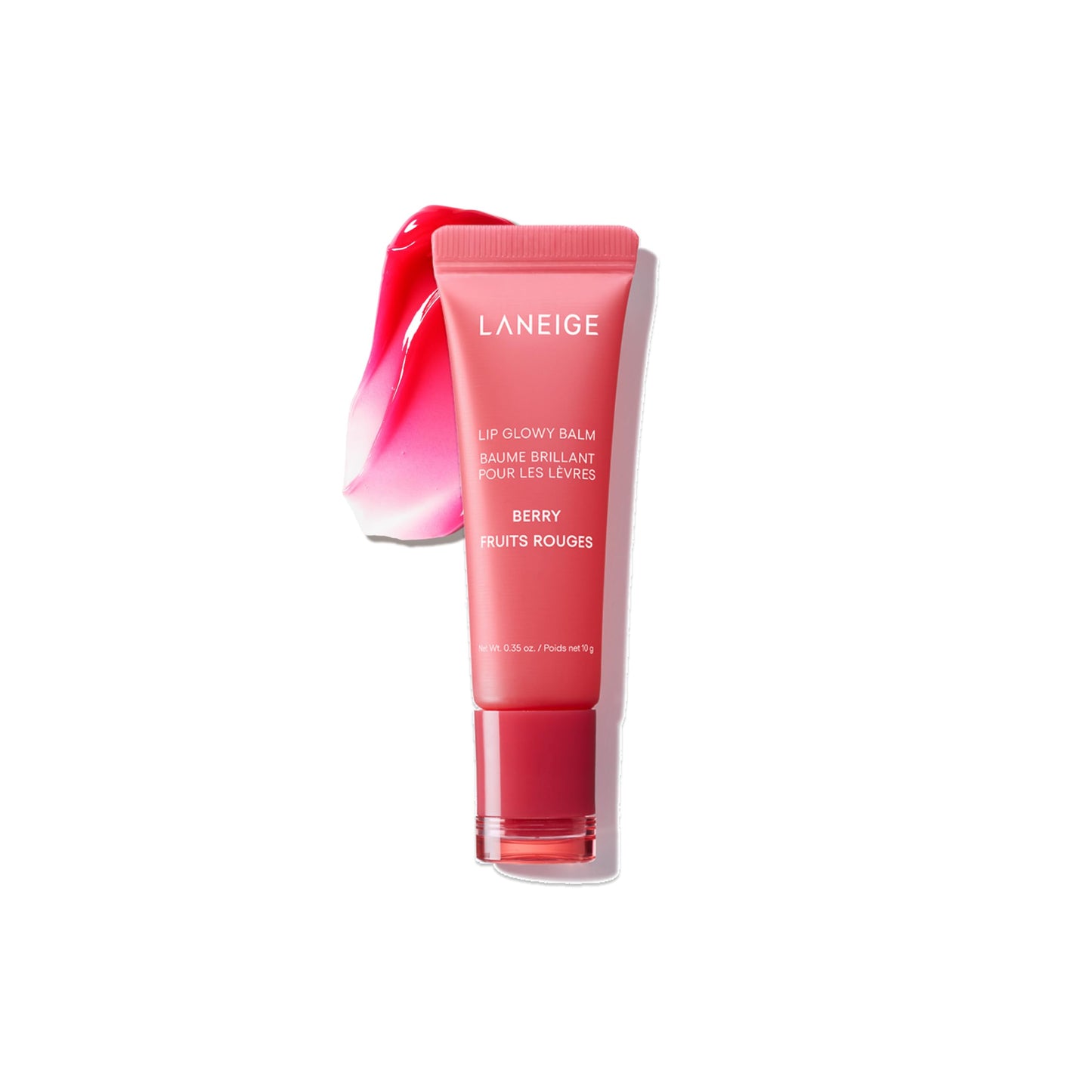 LANEIGE Lip Glowy Balm: Sheer Tinted Lip Treatment Balm Tube with Shea & Murumuru Butters for