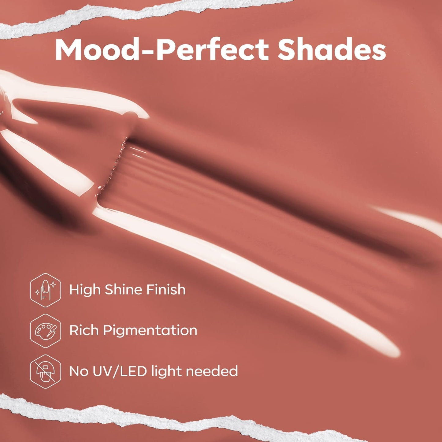 modelones Brown Nail Polish, Neutral Dark Nude 15 ml Quick Dry Nail Lacquer Strengthener Chip Resistant Long Last Shine Fingernail Toe Nail Art DIY Home Travel Manicure Gift for Women Girls 0.5 Fl Oz