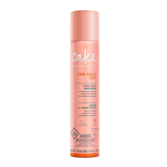 Cake Beauty Hairspray, The Hold Out – For Crunch Free Brushable, Touchable, Flexible Hold & Soft Volume – Vitamin E & Abyssinian Oil – For All Hair Types- 5.6 Oz.