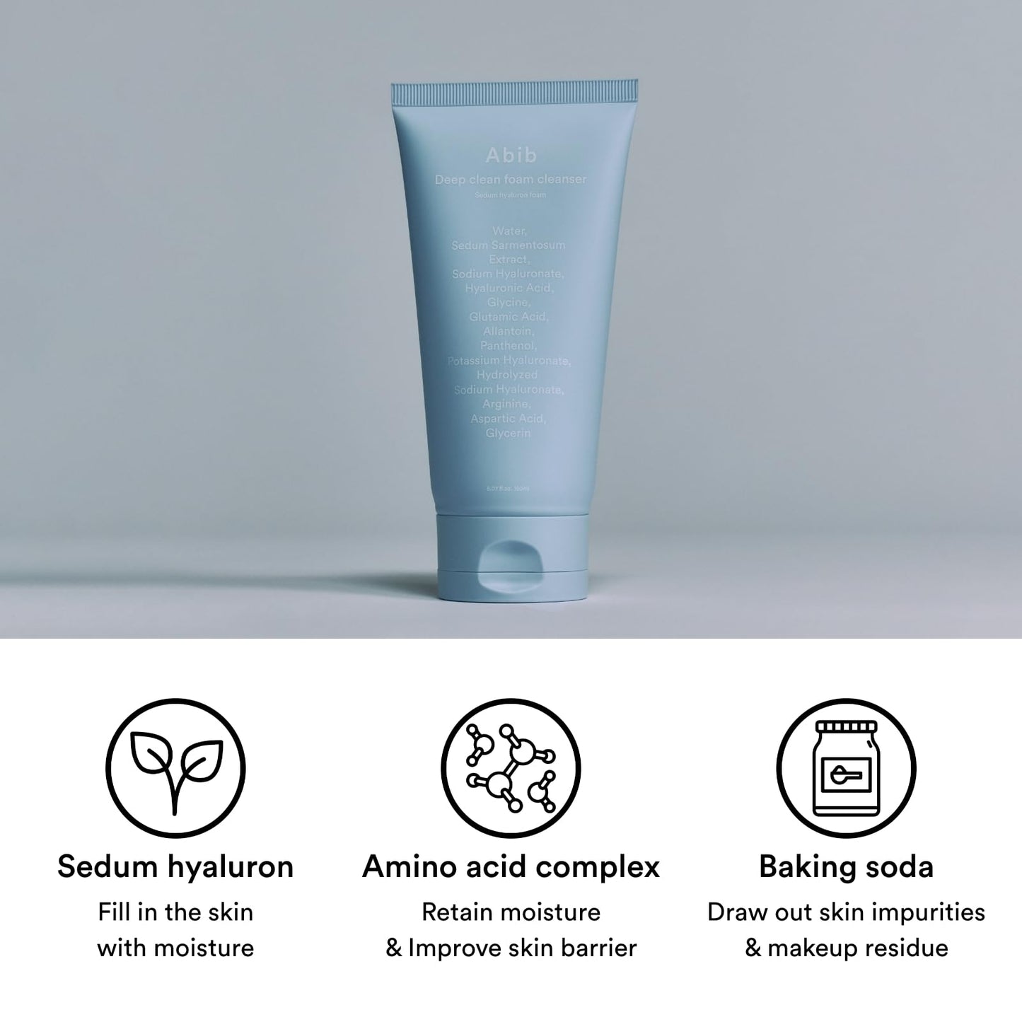 Abib Deep Clean Foam Cleanser Sedum Hyaluron Foam 150ml