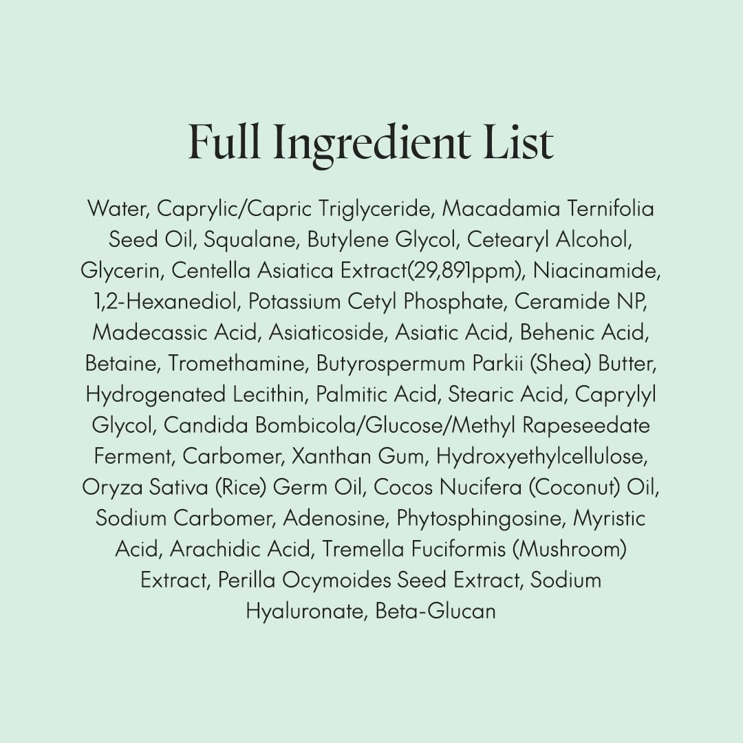 PURITO Centella Unscented Cream | Soothing Face Cream For All Skin Types
