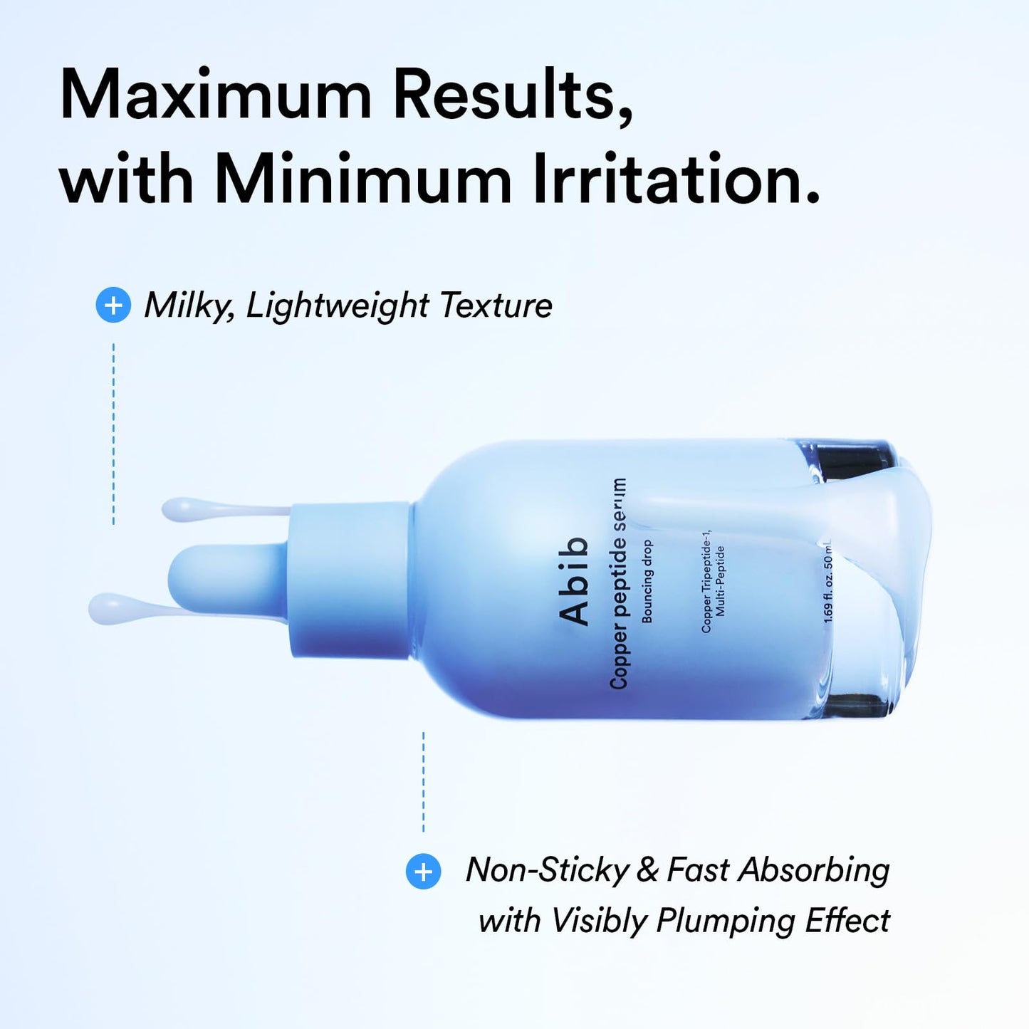 Abib Copper Peptide Serum Bouncing Drop – GHK-Cu Peptide, Argireline & Matrixyl Peptide Face Serum