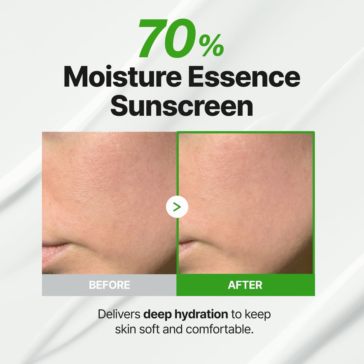 GOODAL Heartleaf Soothing Moisture Sunscreen, Broad Spectrum SPF 50, Hydrating Korean Face