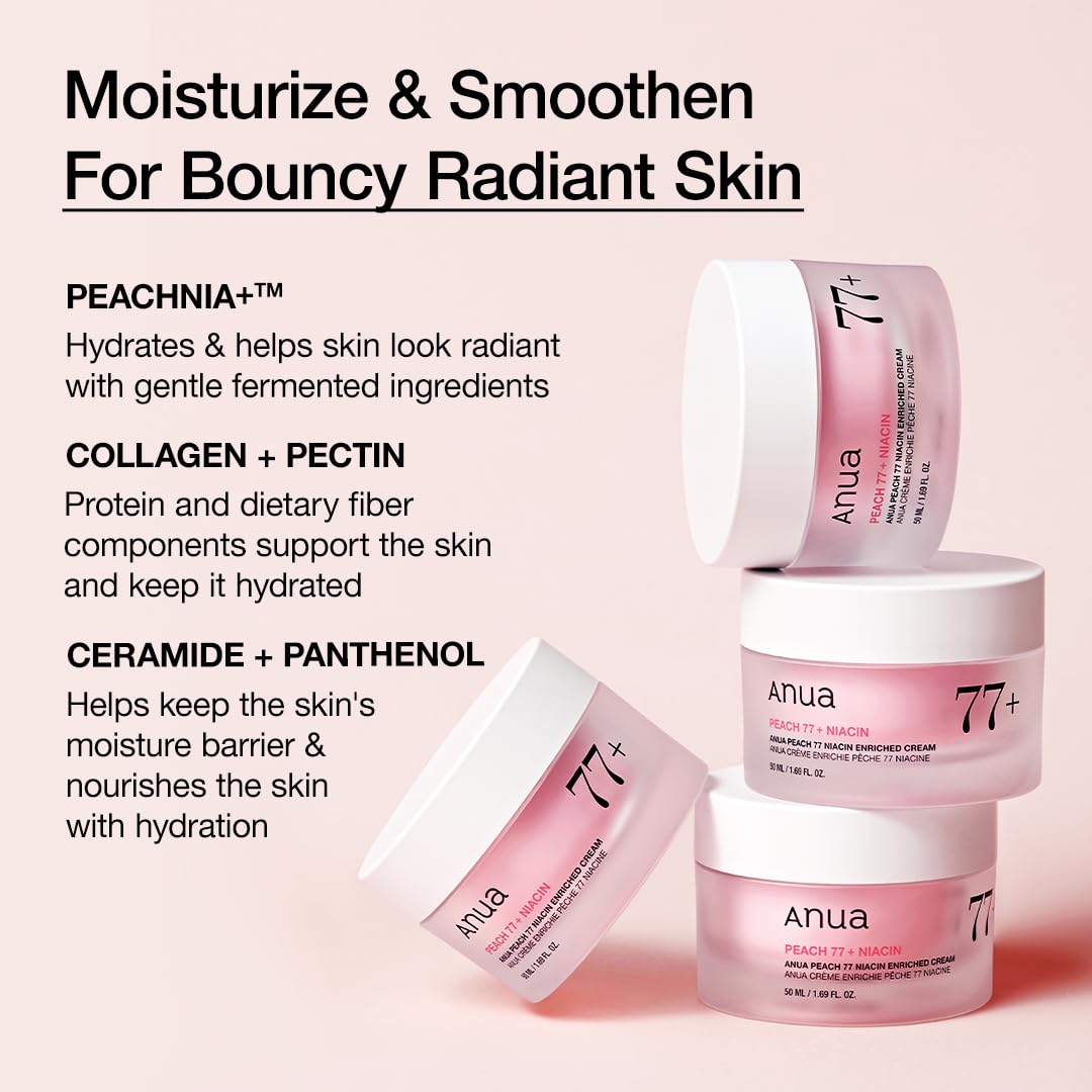 ANUA Peach Niacinamide Cream, 1.69 fl.oz