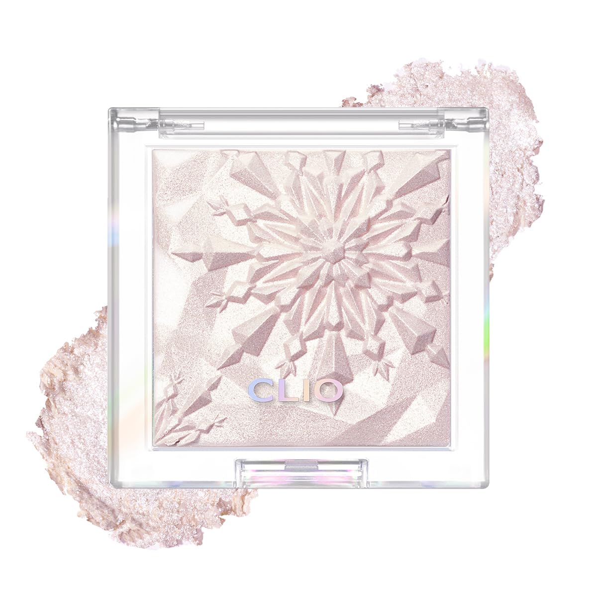 CLIO Prism Highlighter makeup, High Glossy Face Illuminator, Pearl Shimmer Smooth Baked Powder, Glitter Long- Lasting (6 Colors) (04 Grace Opal, One Size)