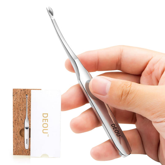 Professional Stainless Steel Cuticle Pusher with Thick Handle - V - shaped Blade for Precise Dead
