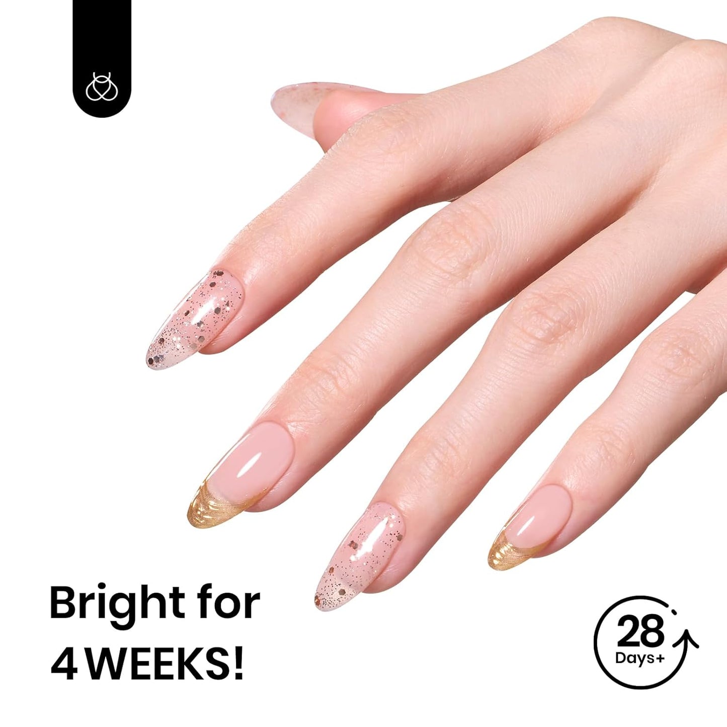 Beetles Gold Glitter Gel Nail Polish, 9ml Diamond Shiny Gel Polish Shimmer Reflective Sparkle Gold Color for Nail Art Soak Off UV LED Nail Lamp Dancing Glitter Gifts for Women