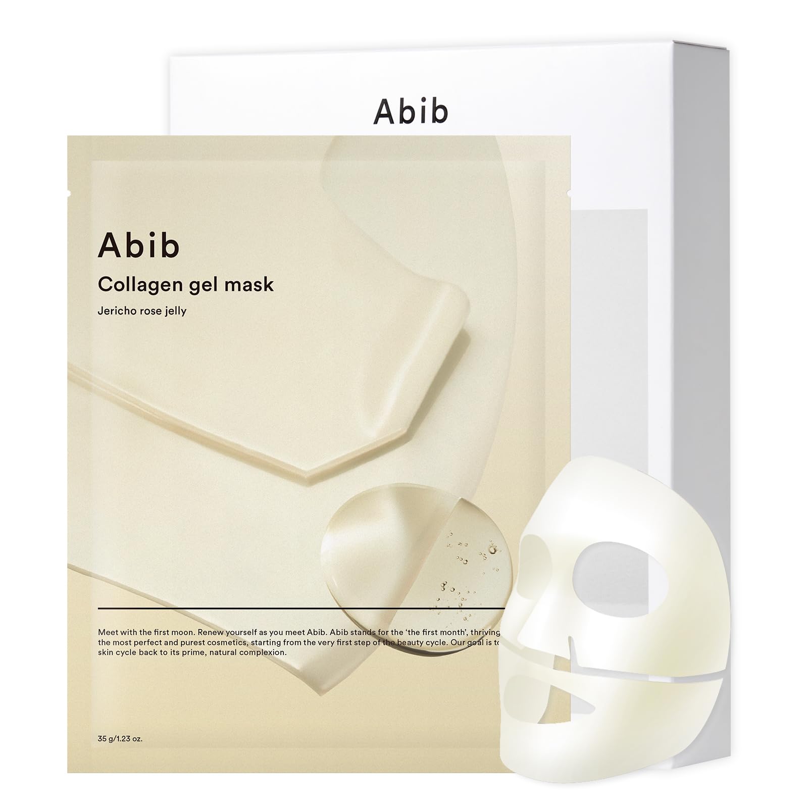 Abib Vegan Collagen Gel Mask Jericho Rose Jelly 10 Sheets (Nourishing) I Korean Vegan Collagen