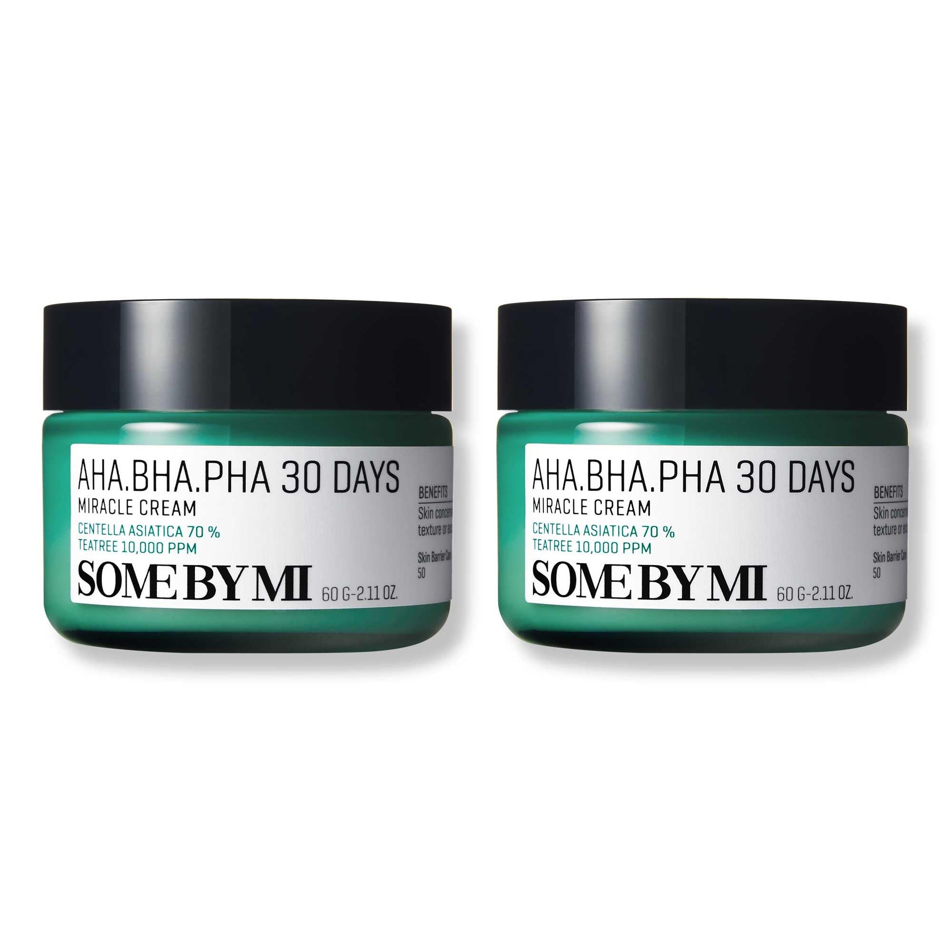 SOME BY MI AHA BHA PHA 30 Days Miracle Cream - Pack of 2 - Mild Refining & Centella Face