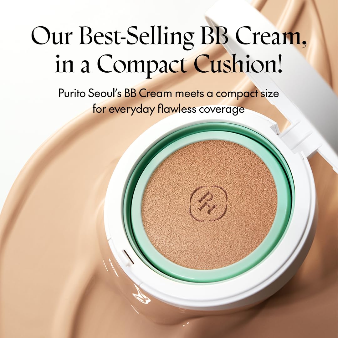 PURITO SEOUL Wonder Releaf Centella BB Cushion #23 Natural Beige, Foundation, Korean Centella