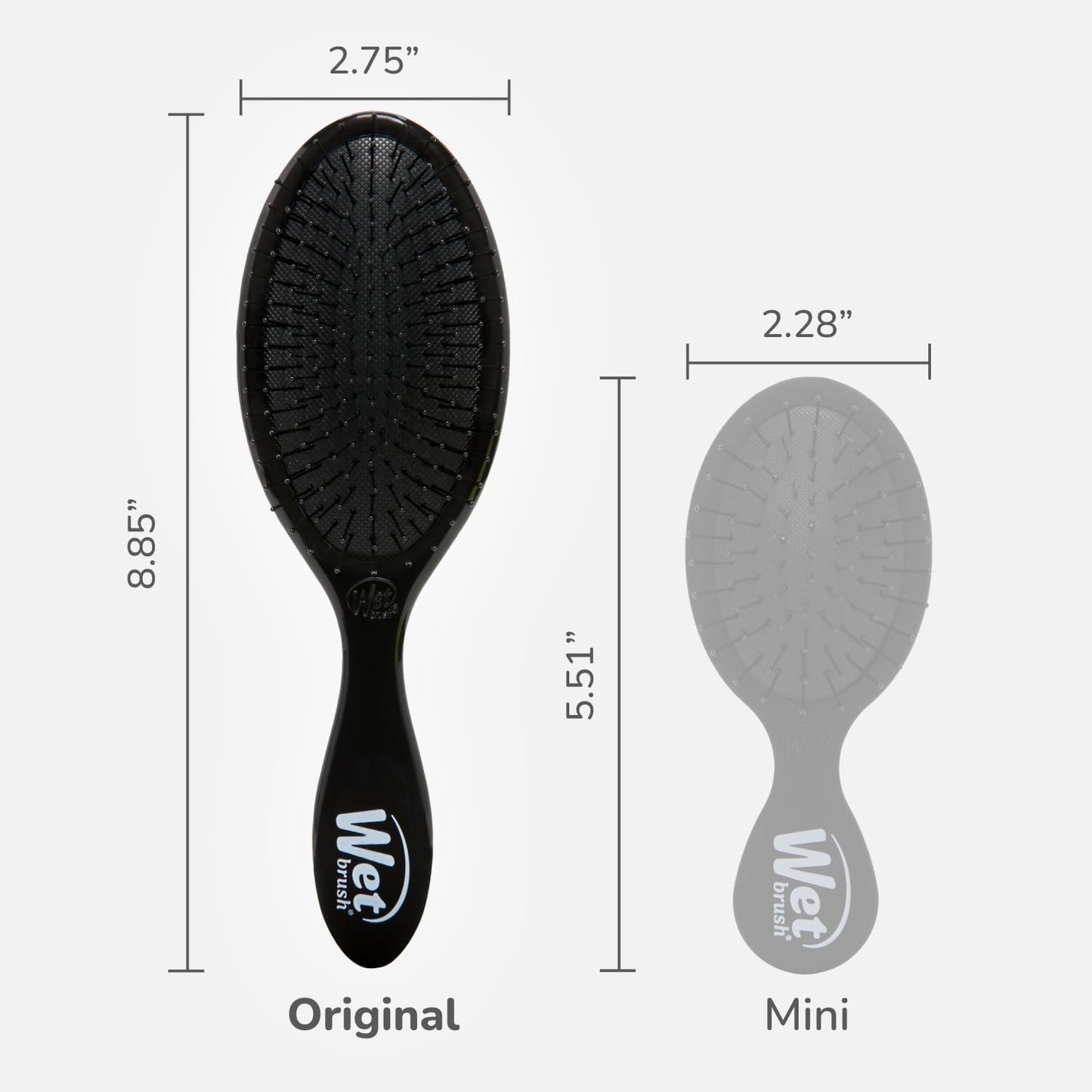 Wet Brush Original Detangler Hair Brush, Black, For All Hair Textures