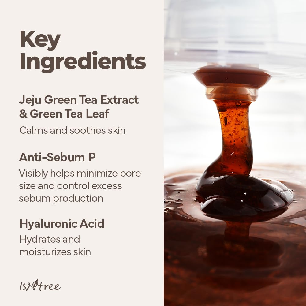 IsNtree Green Tea Fresh Cleanser 120ml 4.05 fl.oz | Green tea extract from Jeju | Contains grind