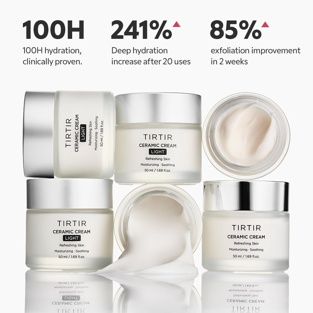 TIRTIR Natural Ceramide Cream | Deep moisturizer for Glass Skin, Polyglutamic acid, Centella