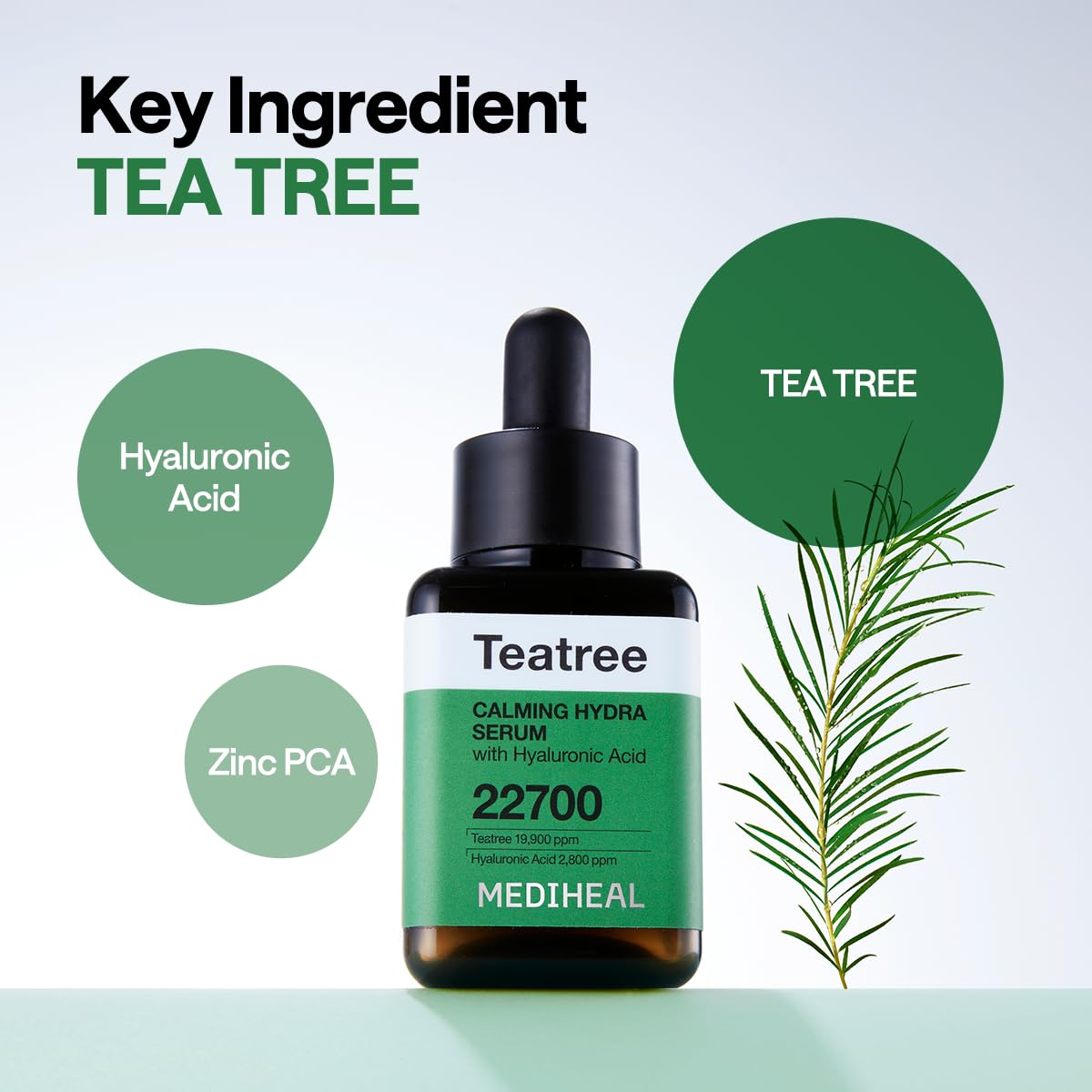 MEDIHEAL Teatree Calming Serum with Panthenol for Redness Care (1.35 fl.oz)