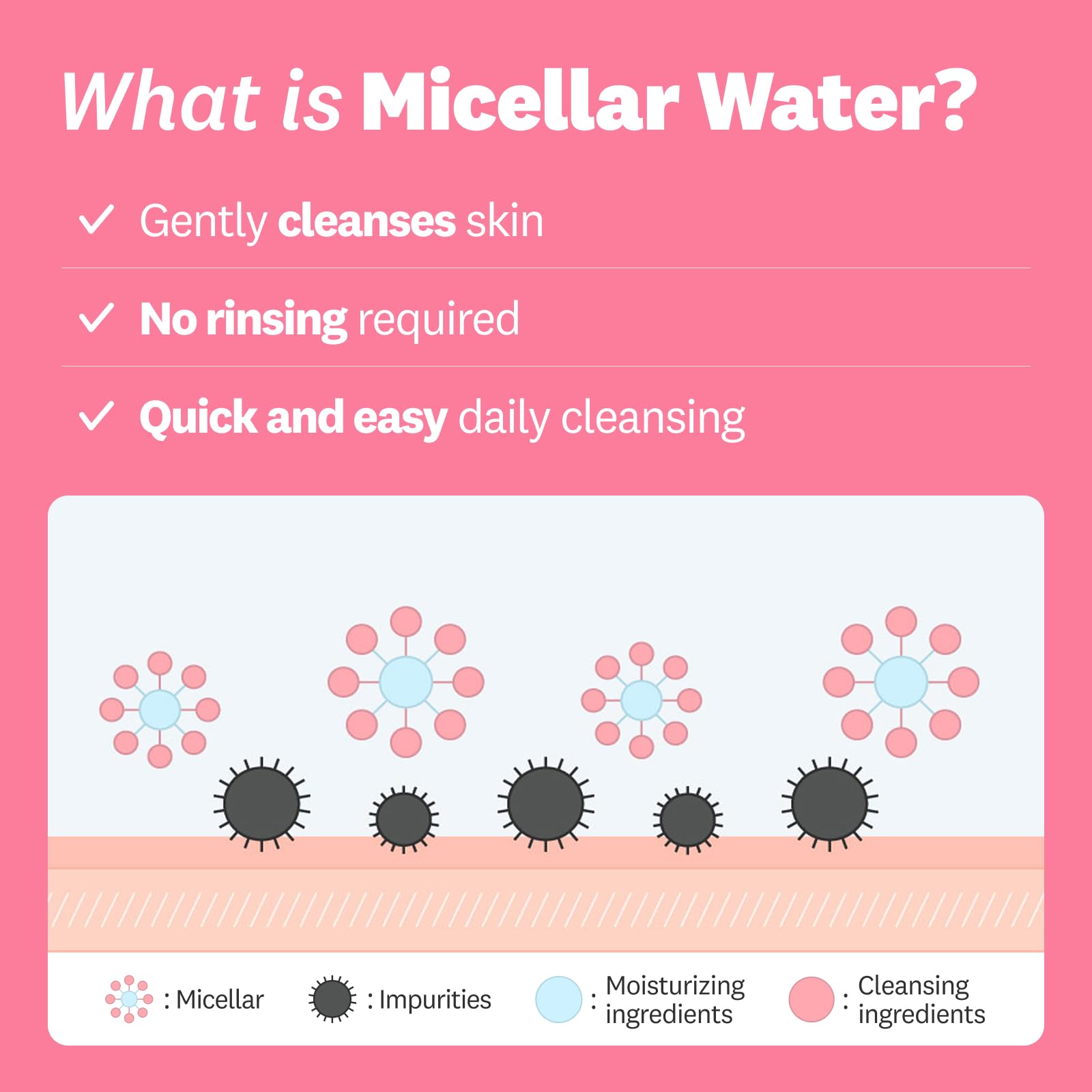 The Face Shop Rice Water Bright Micellar Water, Hydrating Face Cleanser and Makeup Remover, with