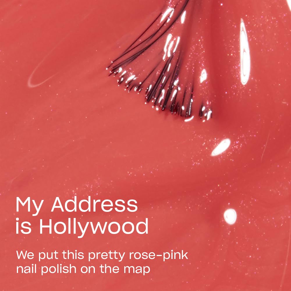 OPI Nail Lacquer My Address is Hollywood | Opaque Bright Pink Shimmer