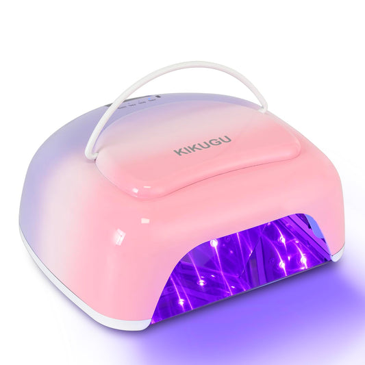 Cordless Rechargeable UV LED Nail Lamp,96W UV Light for Gel Nails with Metallic Reflector & Metal