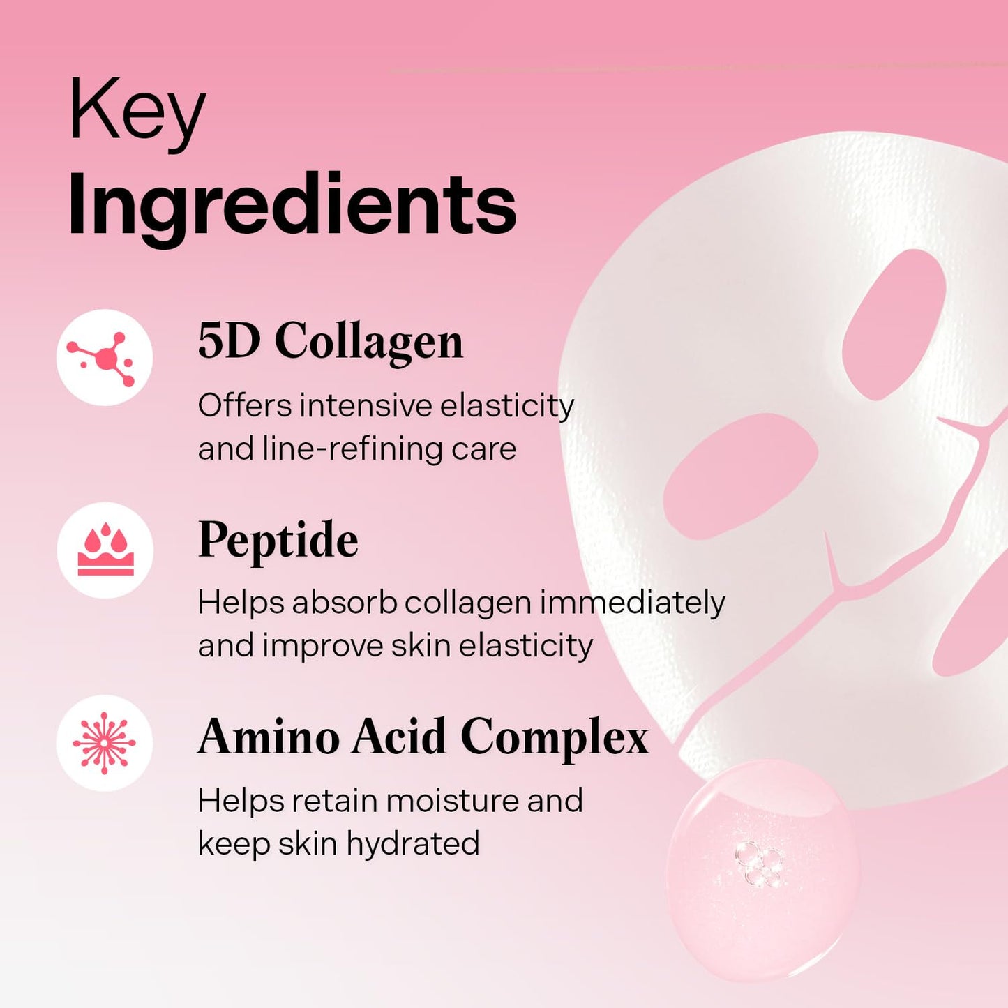 Torriden CELLMAZING Collagen Firming Gel Sheet Mask for Face Only (4 Pack) | Smoother