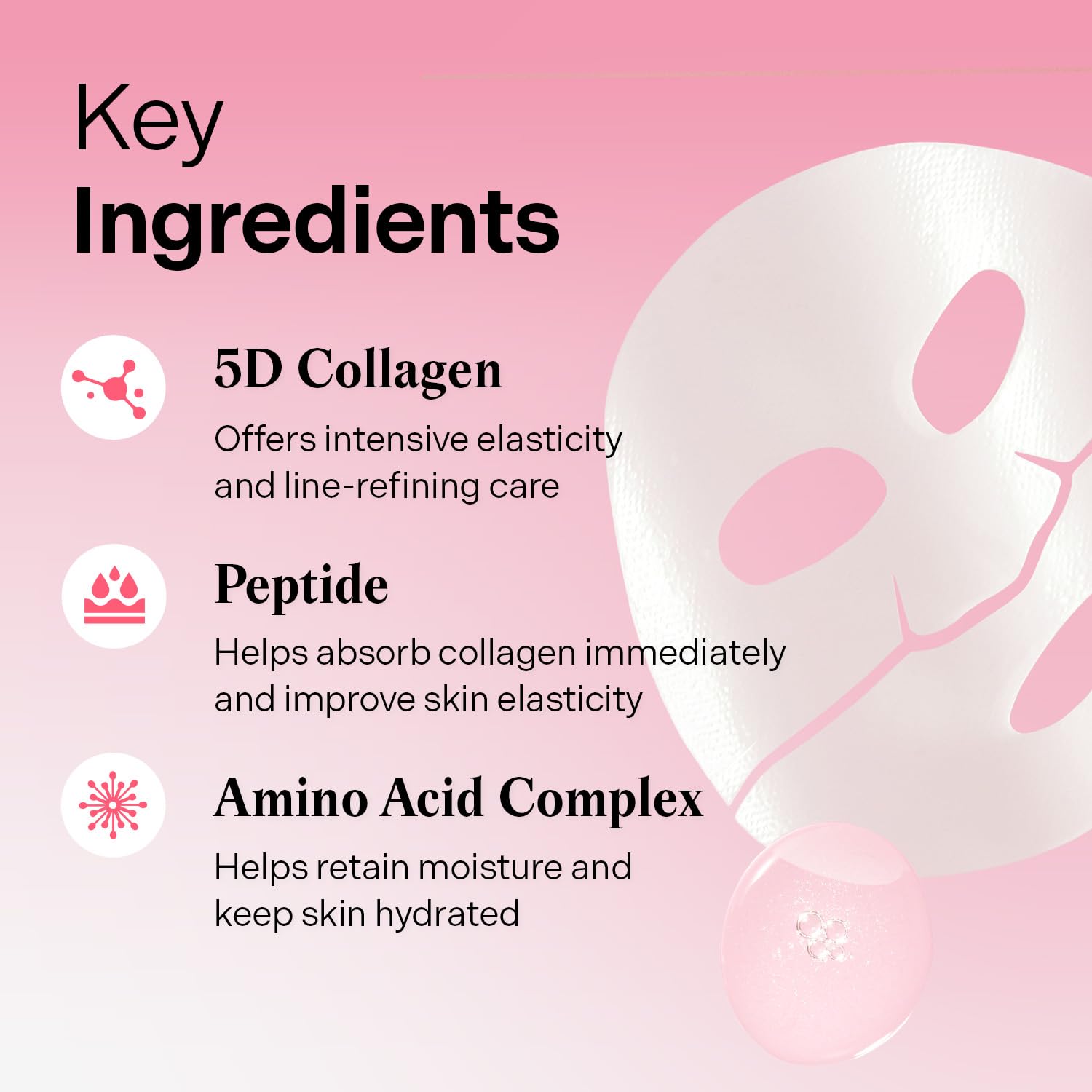 Torriden CELLMAZING Collagen Firming Gel Sheet Mask for Face Only (4 Pack) | Smoother