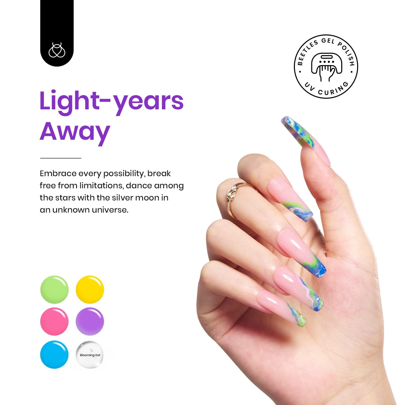 Beetles Gel Nail Polish with Blooming Gel -19 Colors Gel Nail Polish
