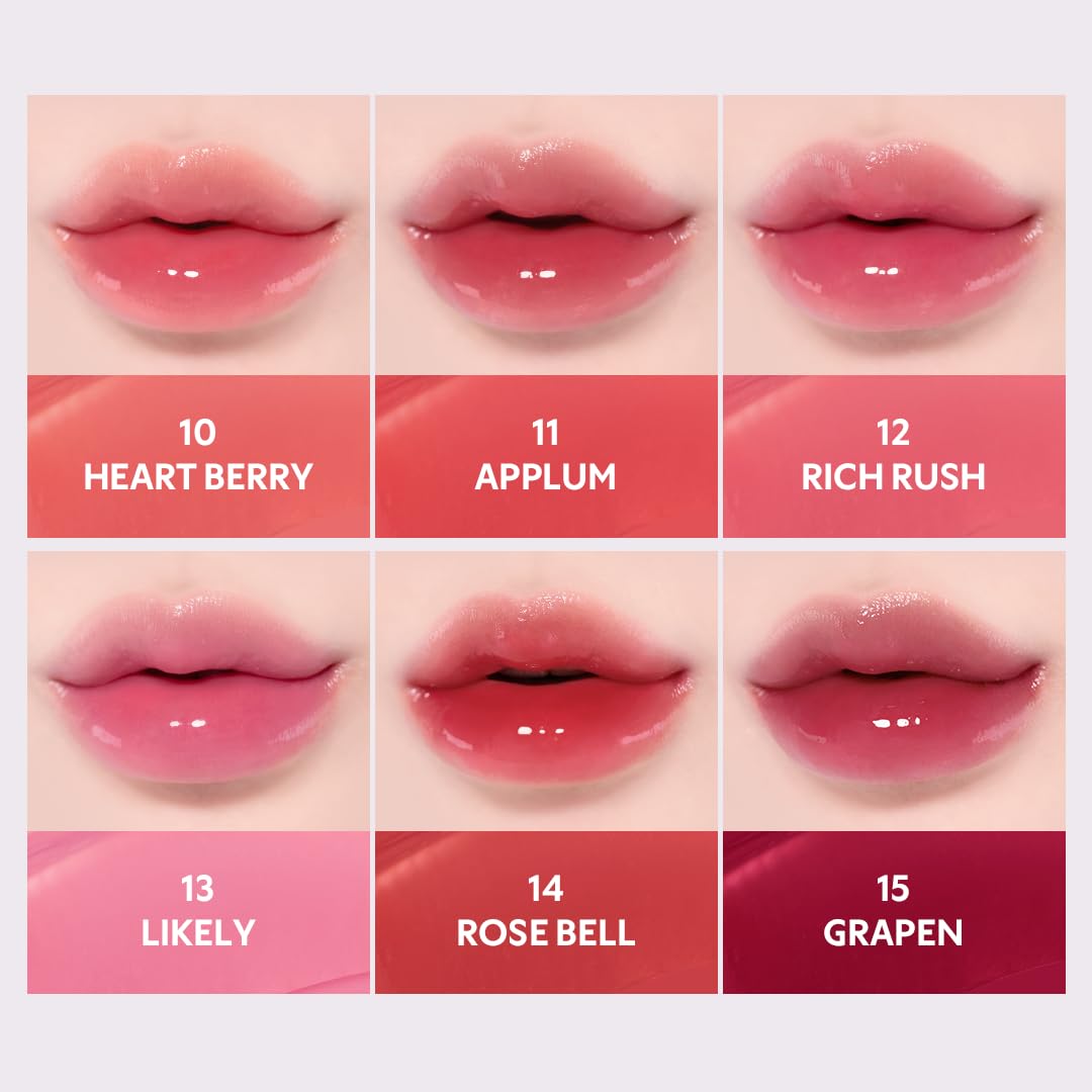 TIRTIR Waterism Tinted Lip Gloss #07 Cassis Plum, 0.14 Fl Oz – Kiss Ready Lipgloss, 12H Long