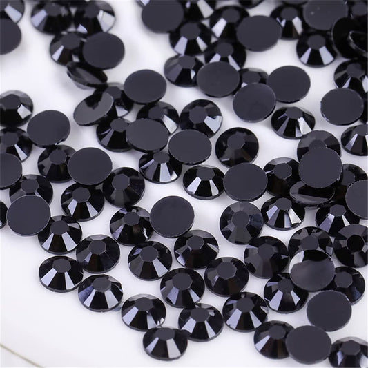 500 Pieces SS30 6mm Flatback Rhinestones Clear Glass Round Gems Crystals for Nail Art DIY Crafts