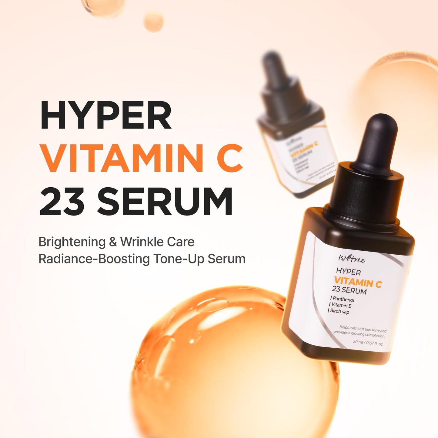 IsNtree Hyper Vitamin C 23 Serum | 23% Pure Vitamin C + Vitamin E & Panthenol for Face beauty I