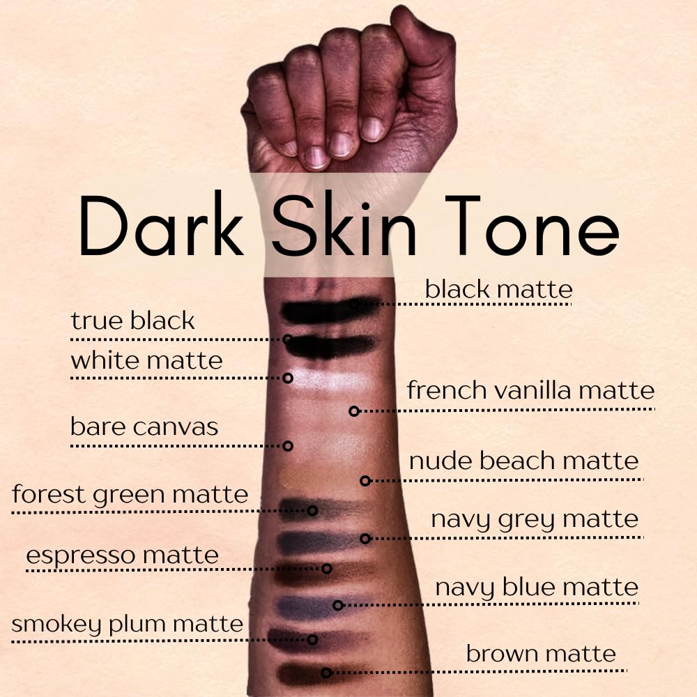 Navy Blue Dark Blue Matte Opaque Pressed Powder Single Vegan Eyeshadow; Talc, Paraben & Cruelty Free