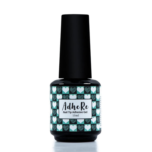 ADHERE Nail Glue Gel 15ml - Adhesive for Press On Nails, Nail Extension, UV Curing Needed, Long