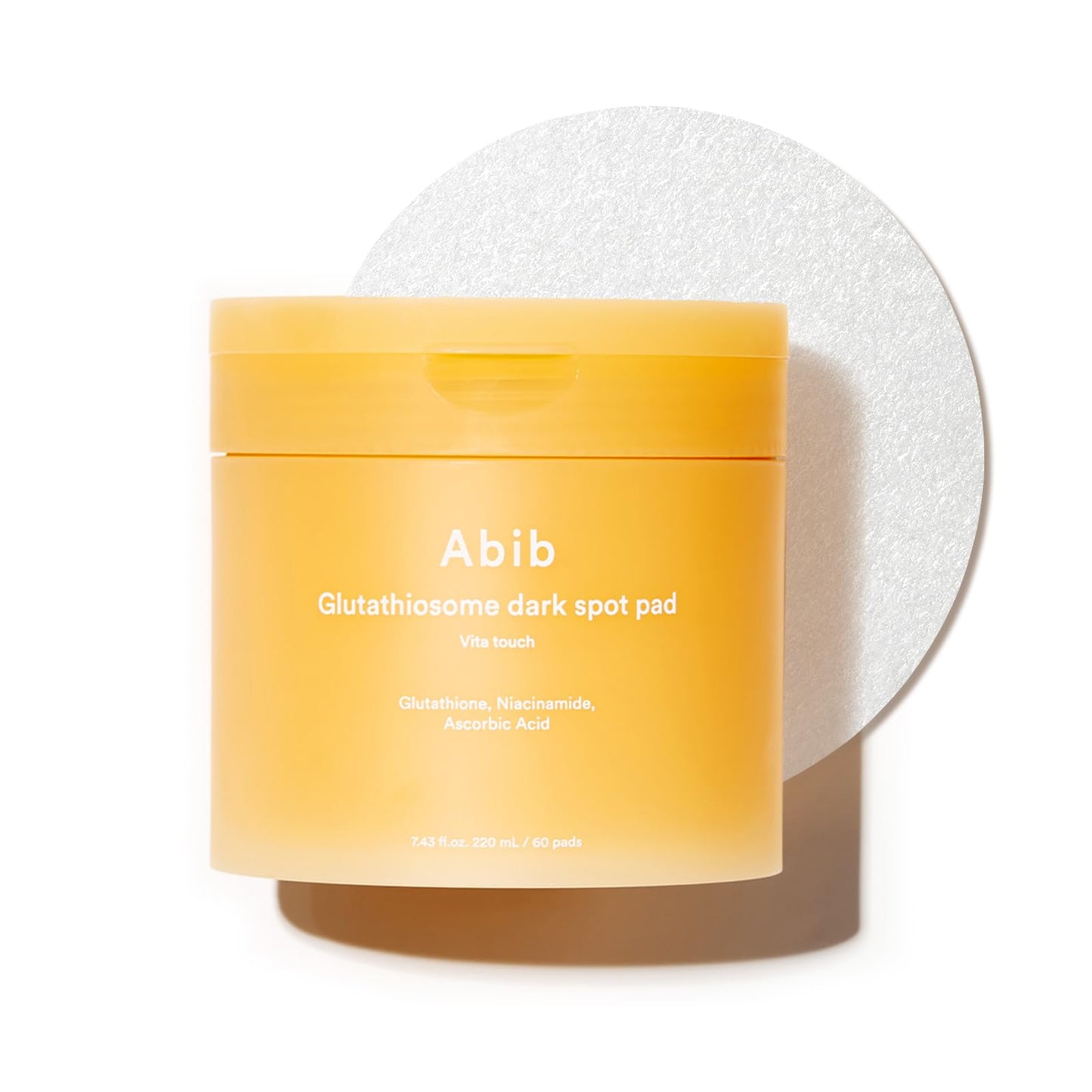 Abib Glutathiosome Dark Spot Pad Vita Touch 60pads 4.90 fl.oz. | Korean Brightening Toner Pads for
