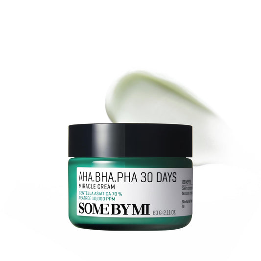 SOME BY MI AHA BHA PHA 30 Days Miracle Cream - 2.02oz, 60ml - Mild Refining & Centella Face