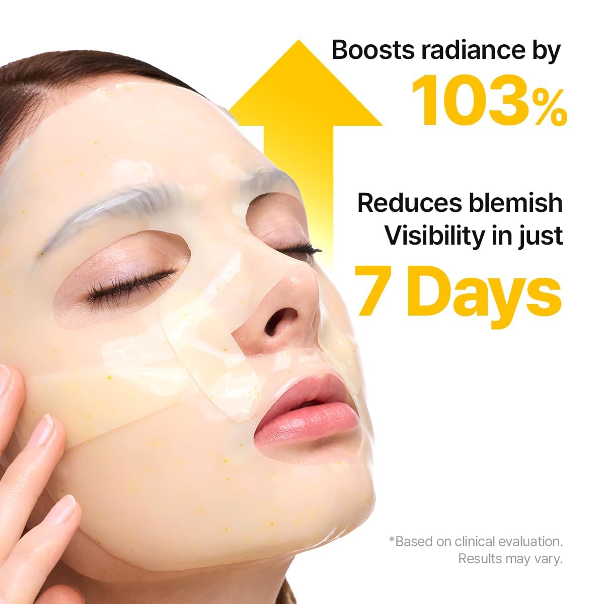 GOODAL Green Tangerine Vita C Gel Mask, Deep Moisturizing Hydrogel Essence, Vitamin C Face Mask for