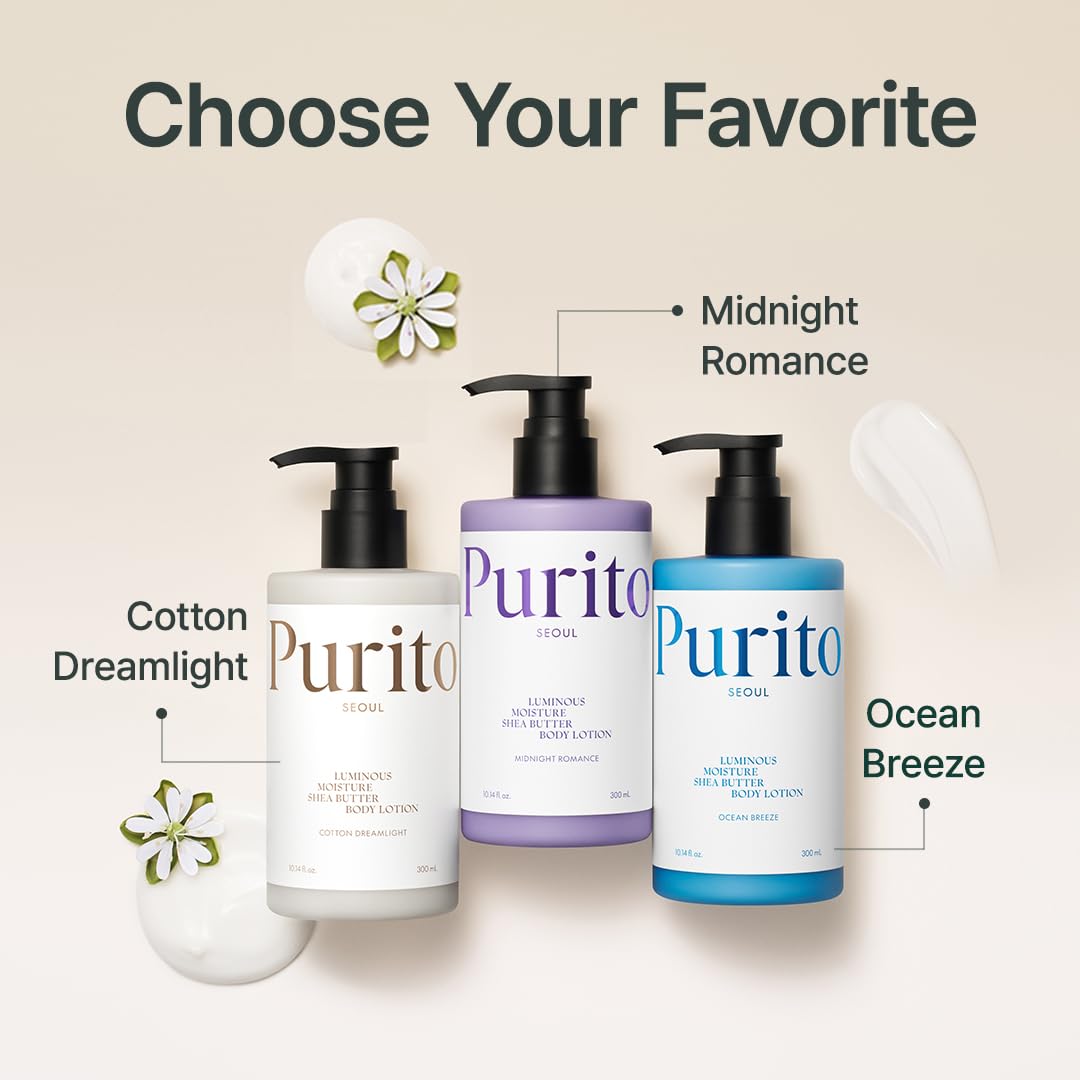 PURITO Shea Butter Lotion (Midnight) | Body Lotion With Romantic Scent