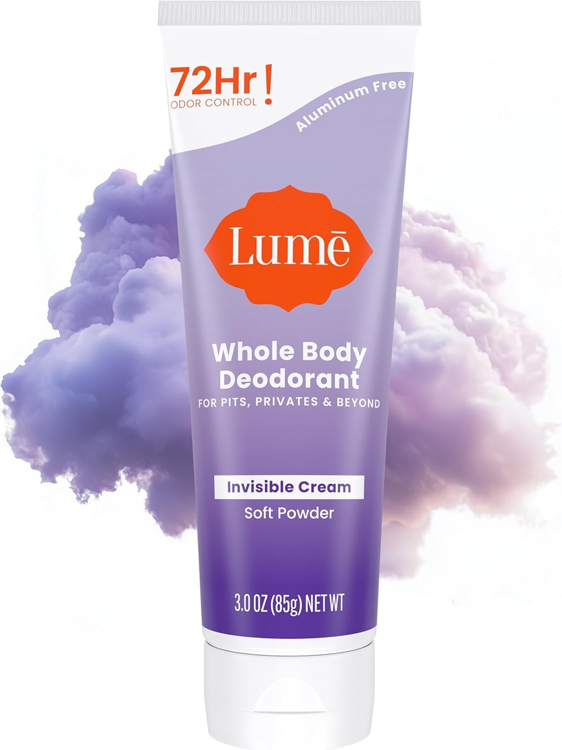 Lume Whole Body Deodorant - Cream Tube - 3 oz (Soft Powder)