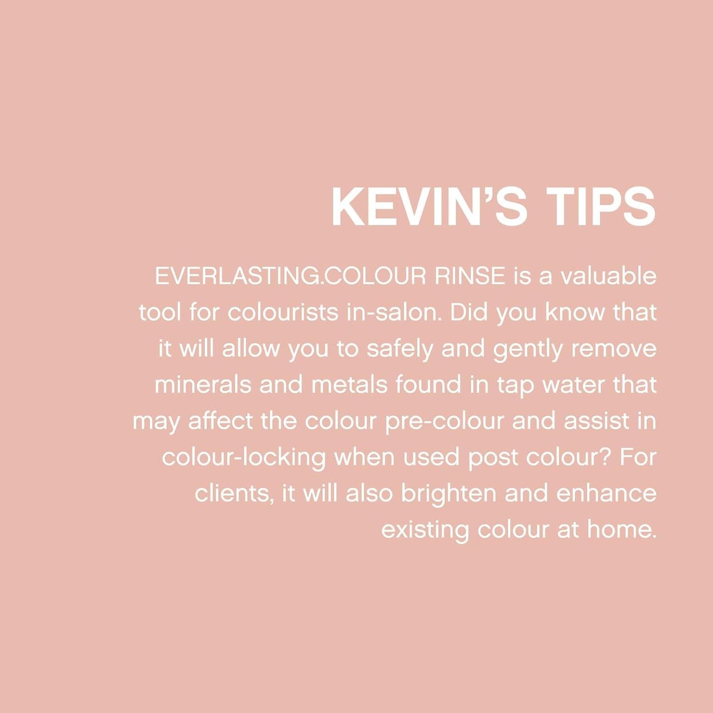 KEVIN.MURPHY EVERLASTING.COLOUR RINSE - Hair Colour Conditioner - Colour Protect Hair Care - pH Balanced Conditioner - Sulphate Free - 250 mL / 8.4 fl oz
