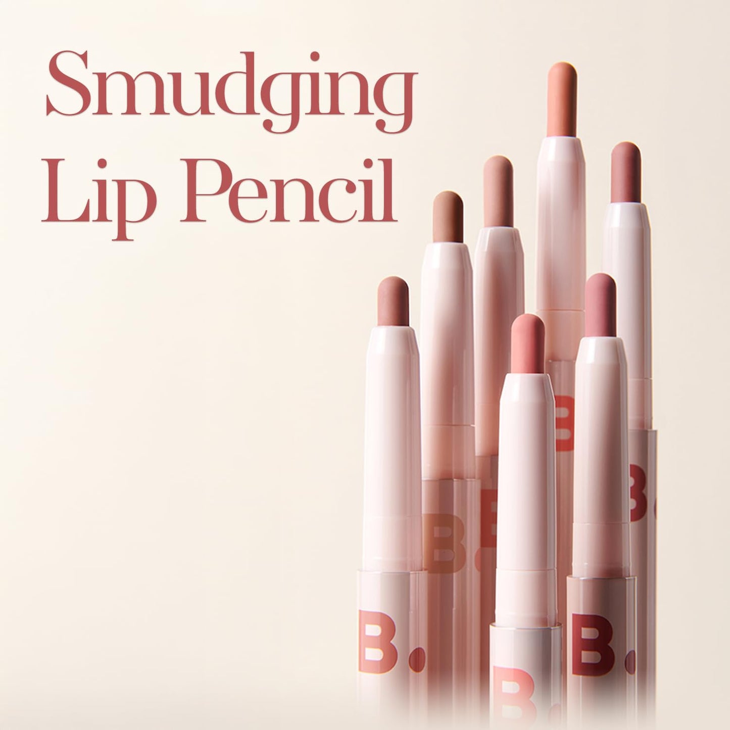 BANILA CO Smudging Lip Pencil - Soft Matte Lip, BE02 Nude Beige (0.02 oz)