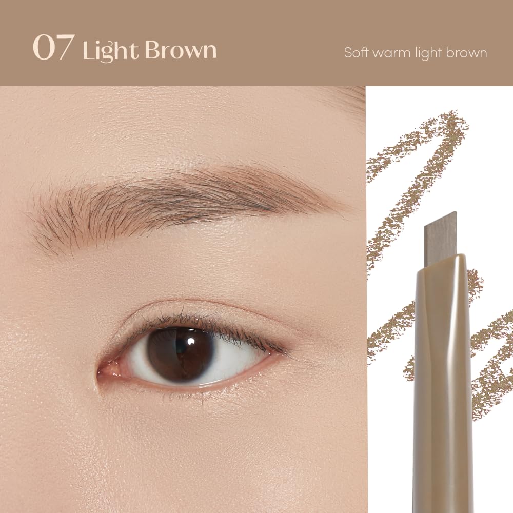ETUDE Drawing Eye Brow Pro (Light Brown) Eyebrow Pencil for women, Microblading, Long Lasting, Soft