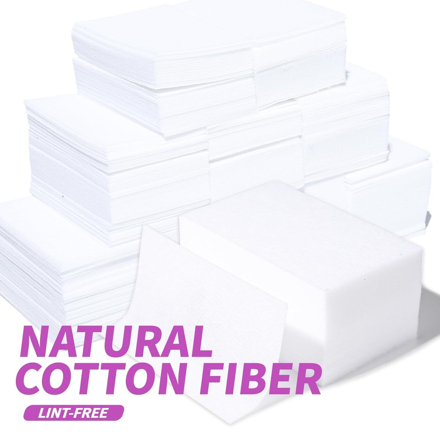 FANDAMEI Nail Polish Gel Remover Tools Kit, 10 Pcs Purple Nail Clips, 100ml Nail Polish Remover Bottle, 500 Pcs Remover Cotton Pad, Nail Brush, Cuticle Pusher, Cuticle Peeler, Nail File, Buffer Block